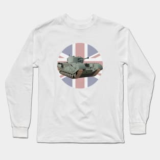 Churchill WW2 British Tank Long Sleeve T-Shirt